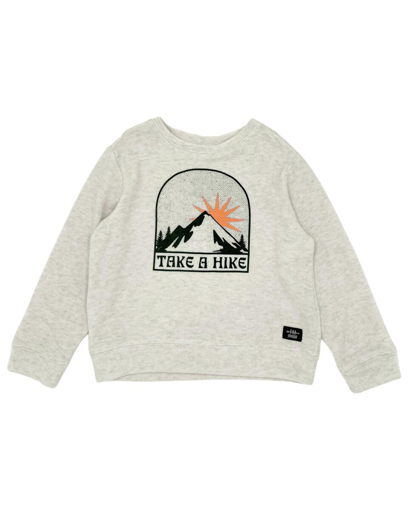 Take a Hike Heather Grey Hacci Pullover