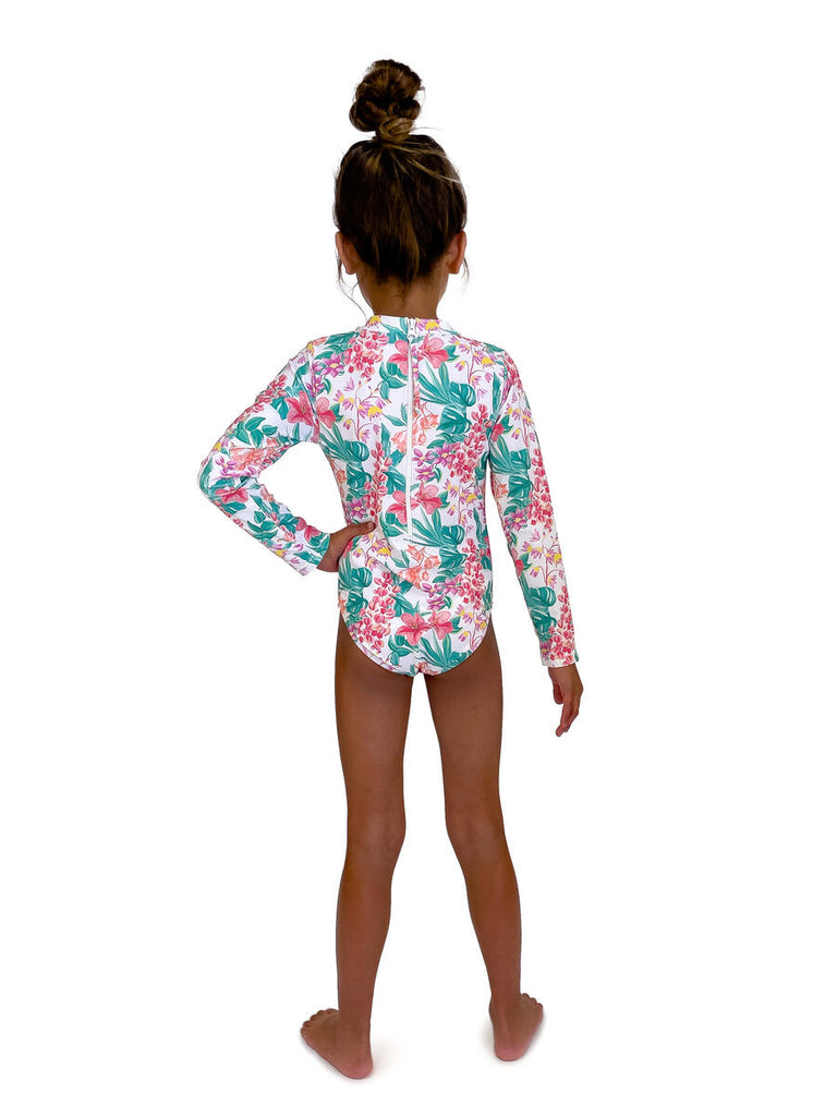 Wave Chaser Surf Suit/White Floral