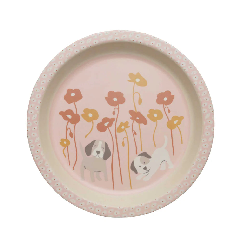 Divided Suction Plate Puppies & Poppies