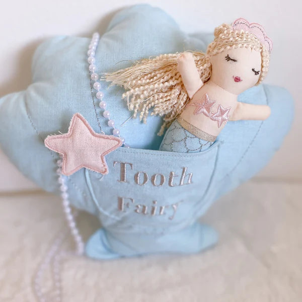 Mini Mermaid Tooth Fairy Pillow Set