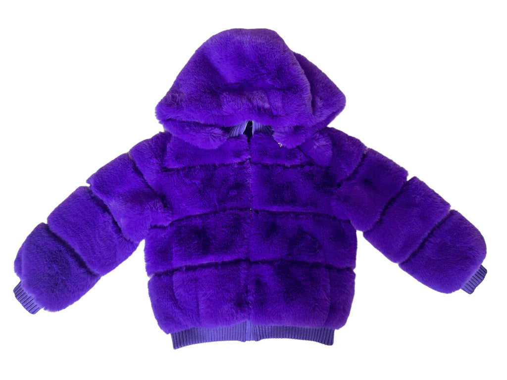 Purple Magic Faux Coat