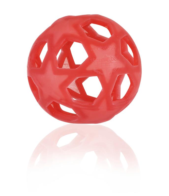 Hevea Star Ball Tactile Toy/Raspberry