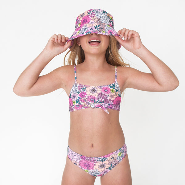 Mod Floral Pink Bucket Hat – Charlotte West Baby