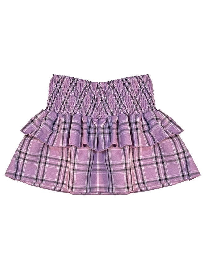 Lilac Plaid Skirt