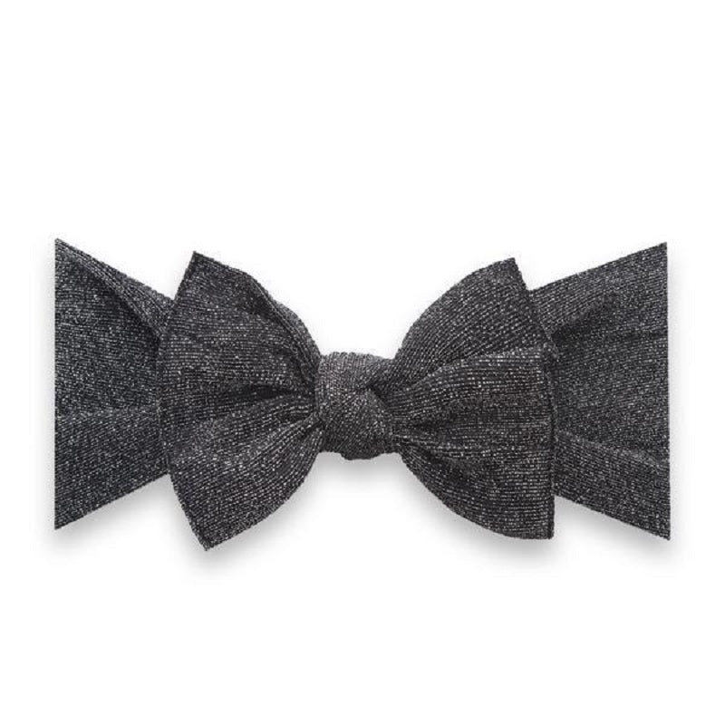 Shimmer Knot Headband - Black