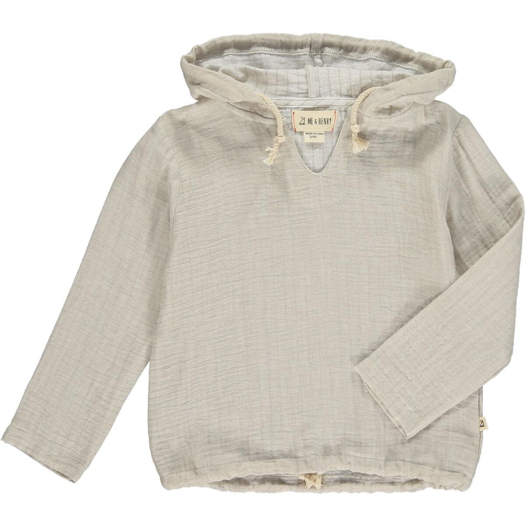 St. Ives Stone Gauze Hooded Top