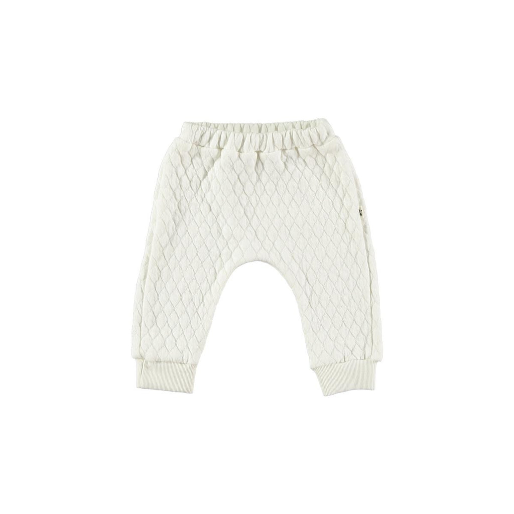 Ivory Quilted Pants