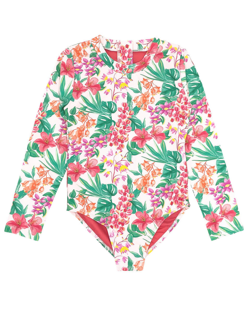 Wave Chaser Surf Suit/White Floral