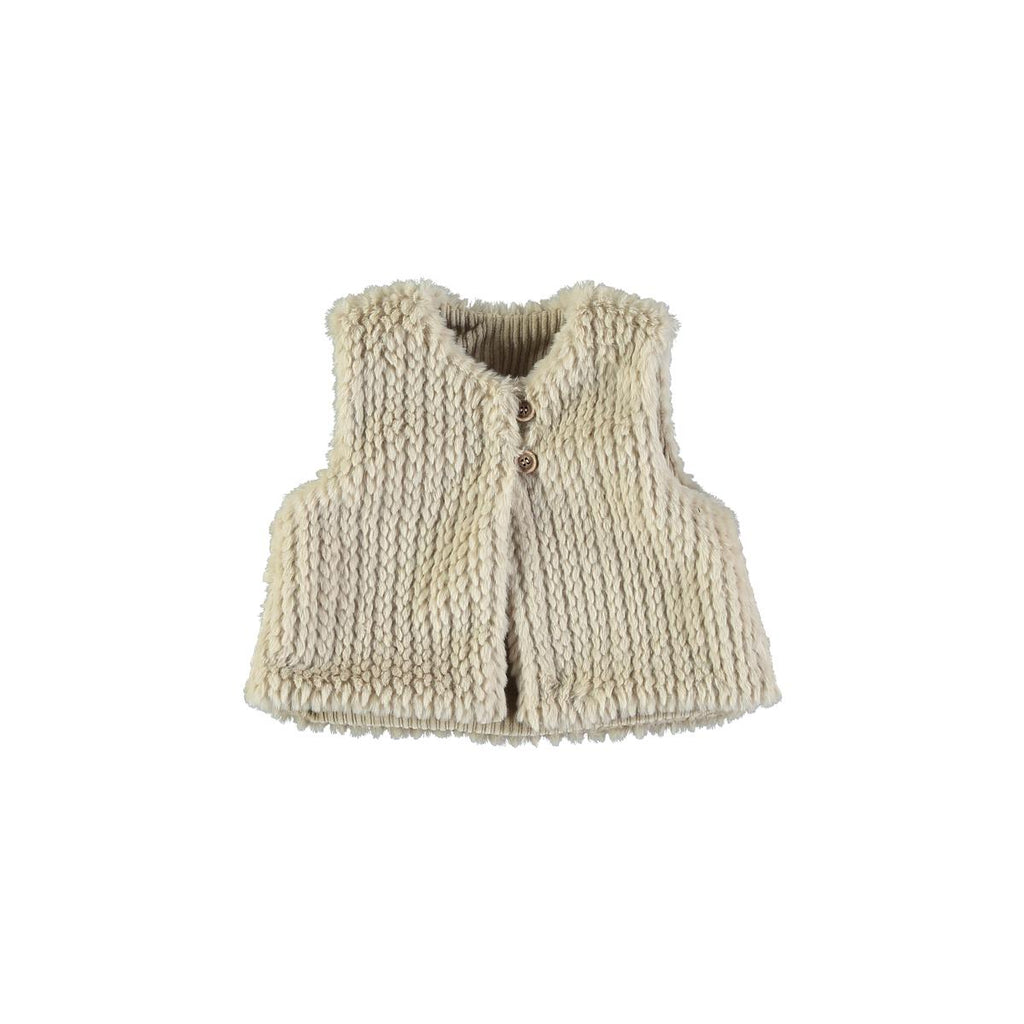 Reversible Vest/ Cream