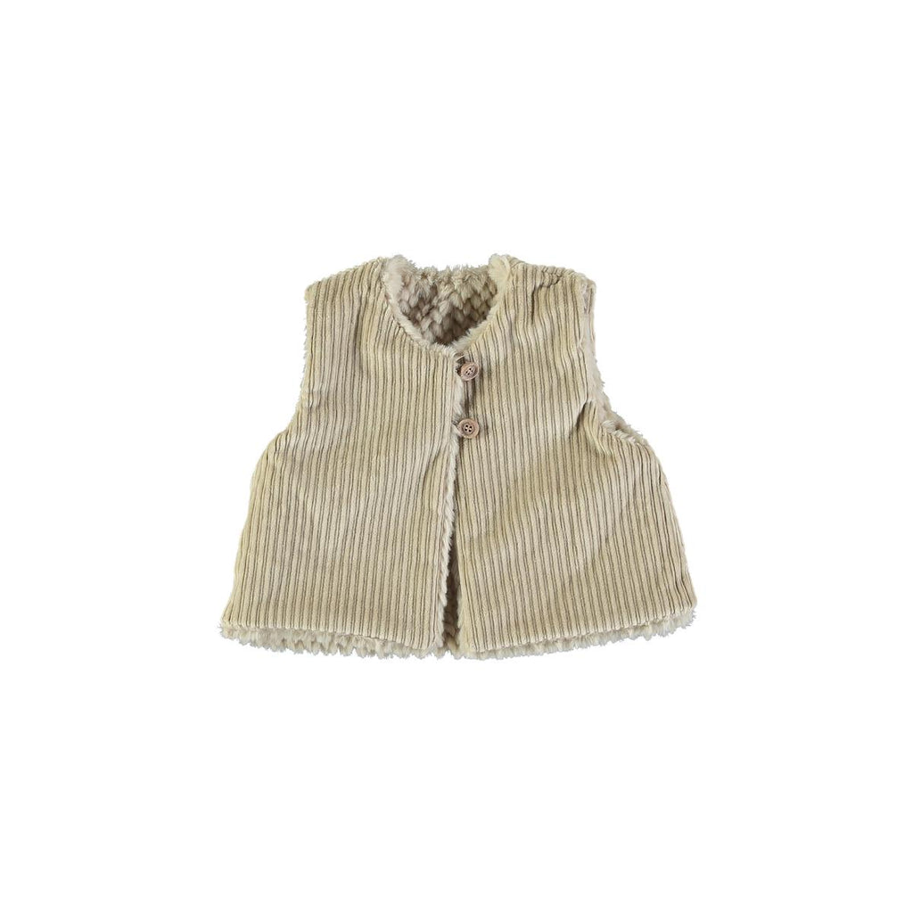 Reversible Vest/ Cream