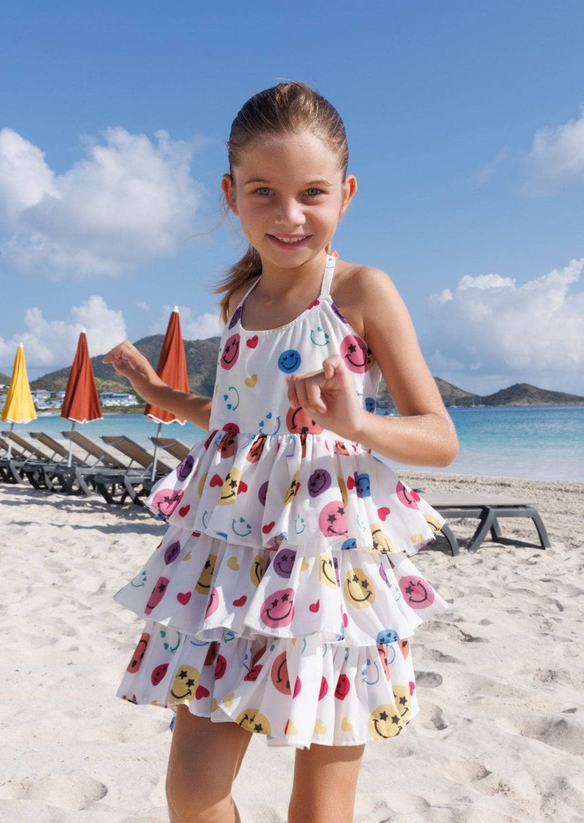 Happy Rainbow Smiley Dress Charlotte West Baby Happy Rainbow Smiley Dress Charlotte West Baby