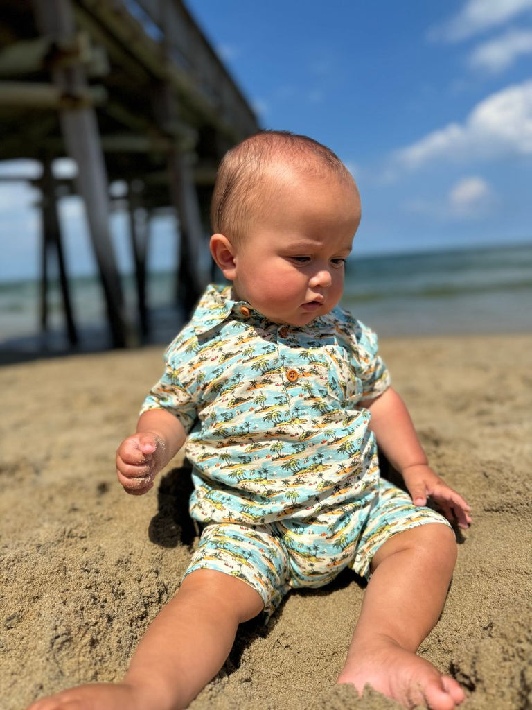 Blue Islands Molokai Printed Romper