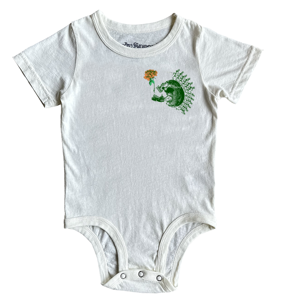 Grateful Dead Skull & Rose Onesie