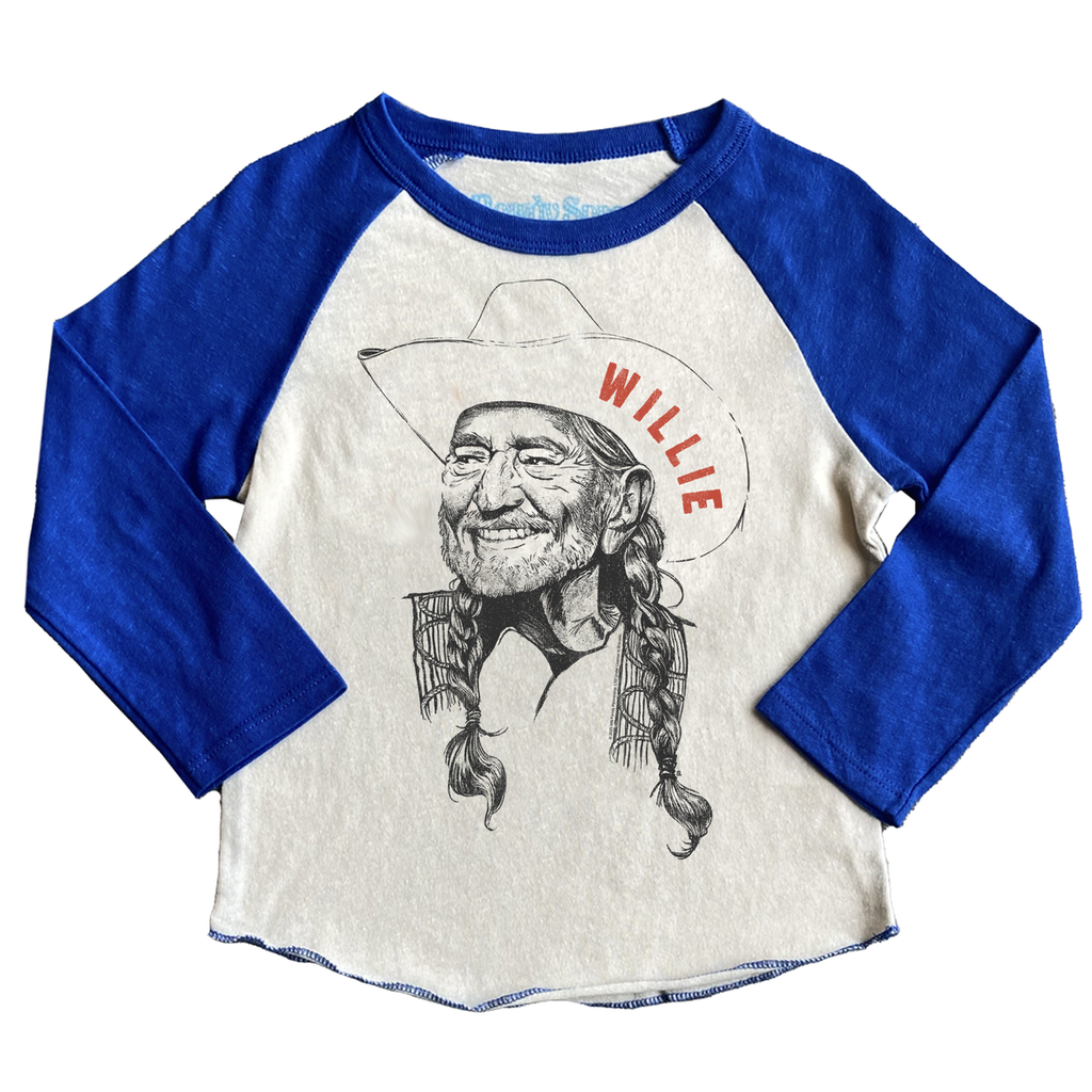 WILLIE NELSON SKETCH RECYCLED RAGLAN TEE
