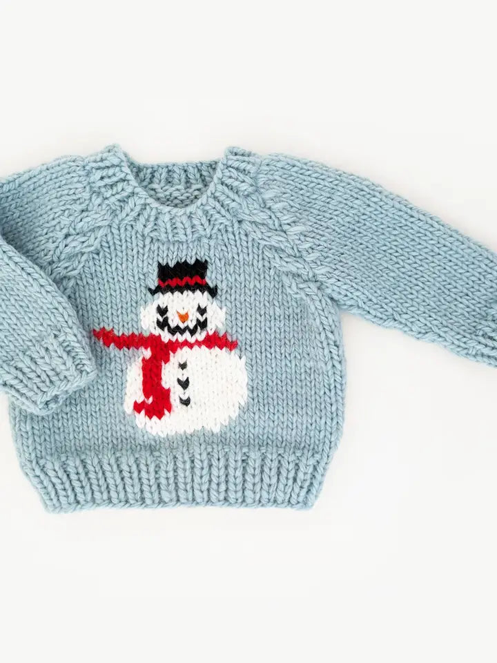 Frosty Snowman Surf Crew Neck Sweater