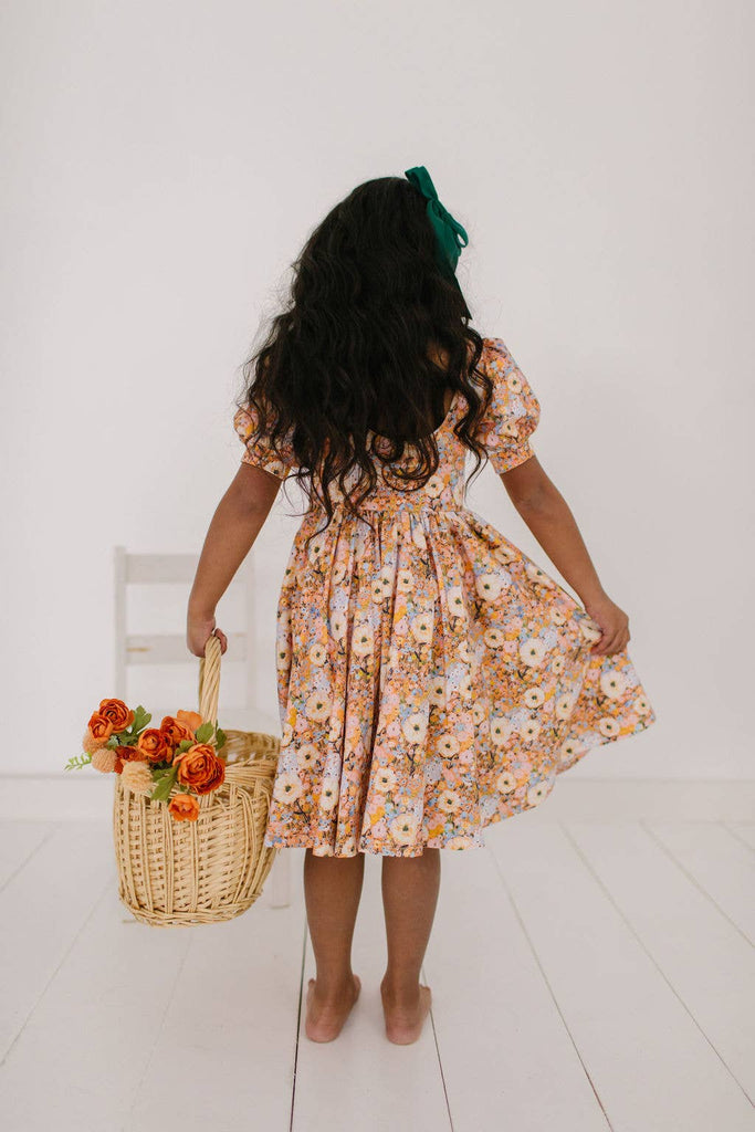 Puff Twirl in Pumpkin Bouquet | Girls Fall Clothing