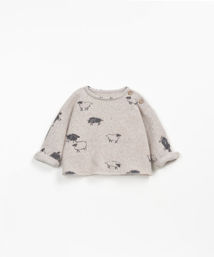 Sheep Print Sweater Set