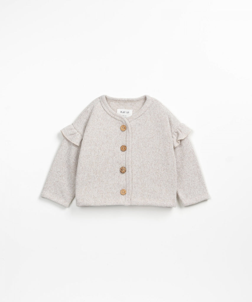 Frilled Cardigan & Pant Set/So-So