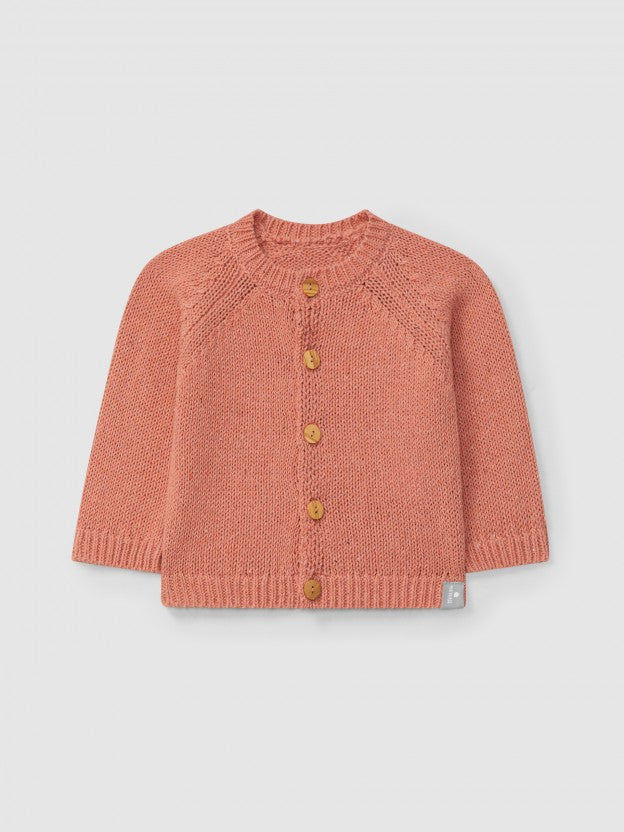 Peach Knitted Cardigan