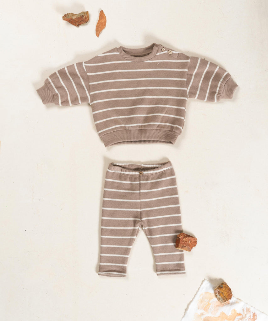 Beige Stripe Pattern Set