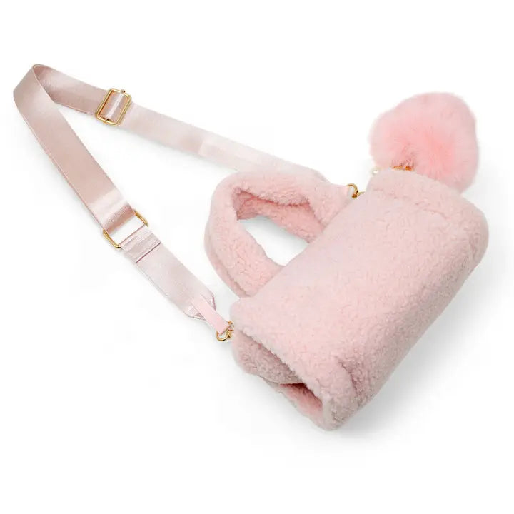 Cozy Cloud Pink Mini Duffle Purse
