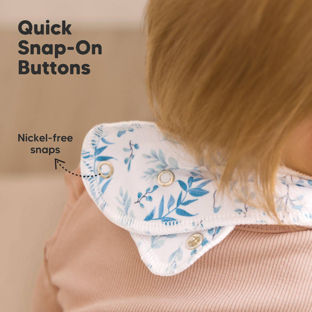 8-pack Baby Bandana Bibs for Girls