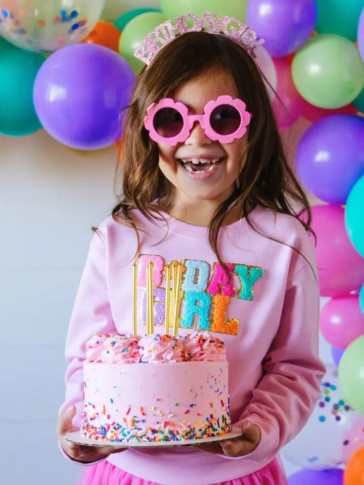 Birthday Girl Patch Sweatshirt