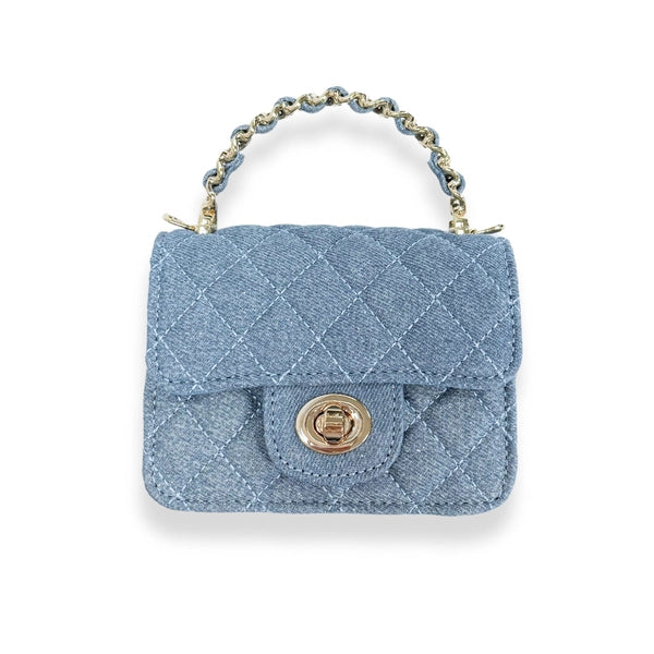 Sparkle Denim Quilted Purse