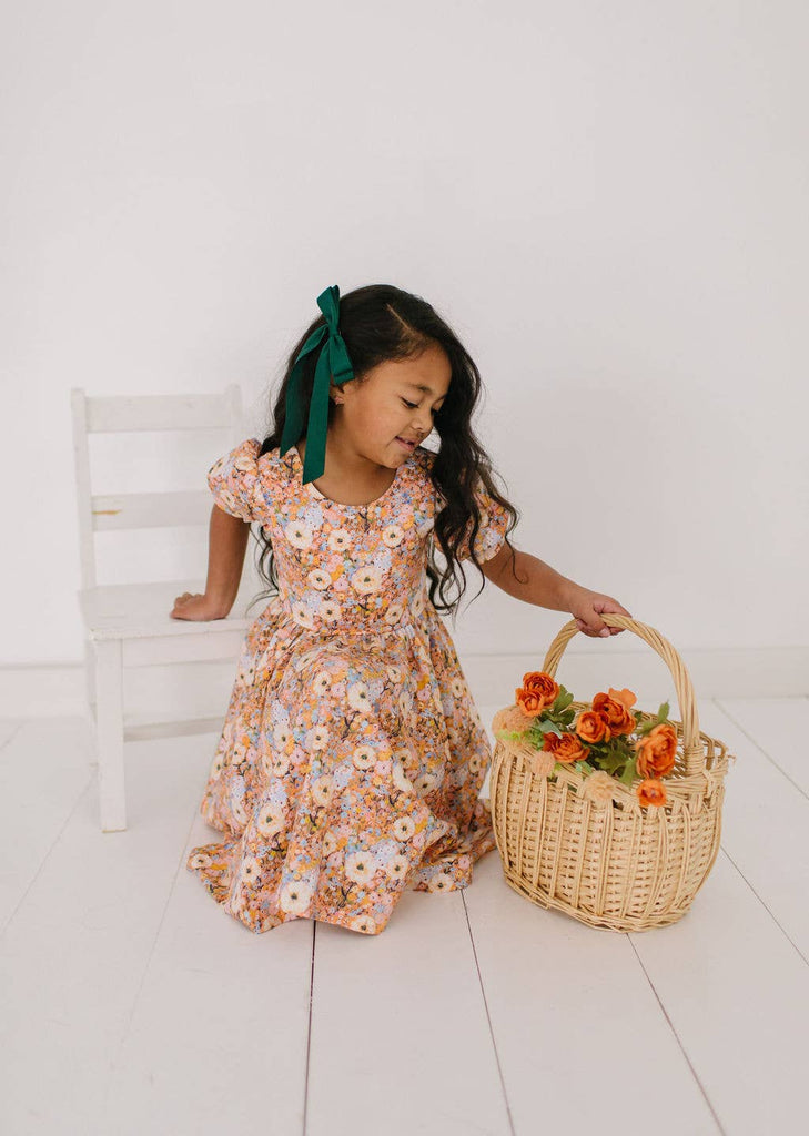Puff Twirl in Pumpkin Bouquet | Girls Fall Clothing