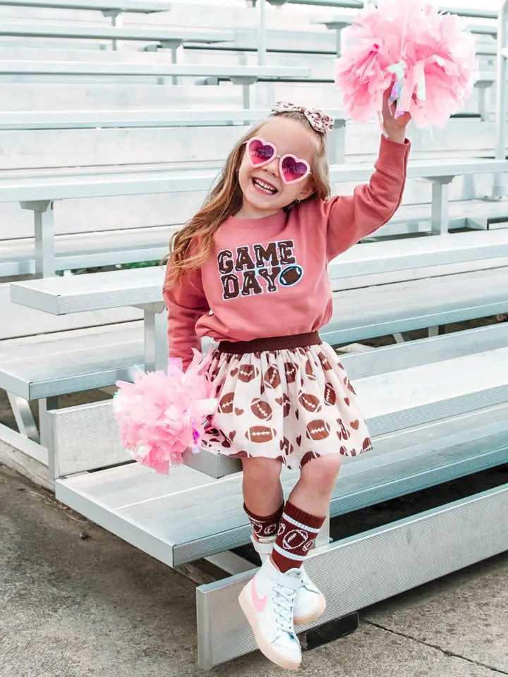 Dusty Rose Game Day Sweatshirt