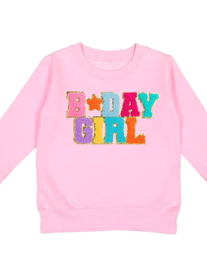 Birthday Girl Patch Sweatshirt