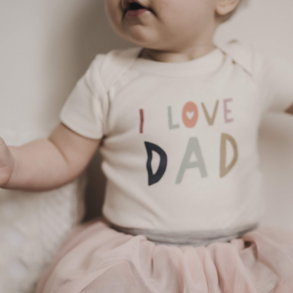 I Love Dad Baby Onesie