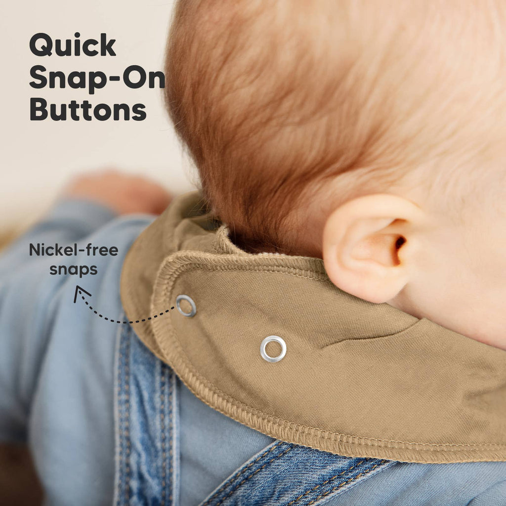 8-pack Baby Bandana Bibs for Boys and Girls