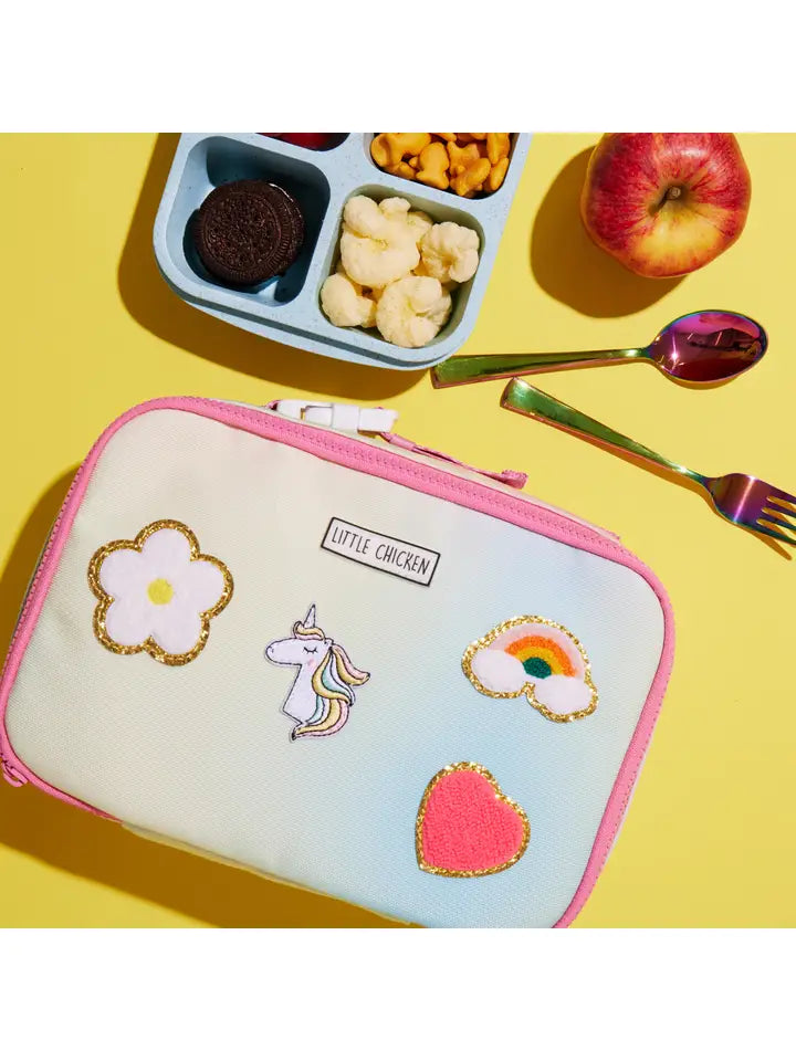 Kids Patched Lunch Box/ Rainbows