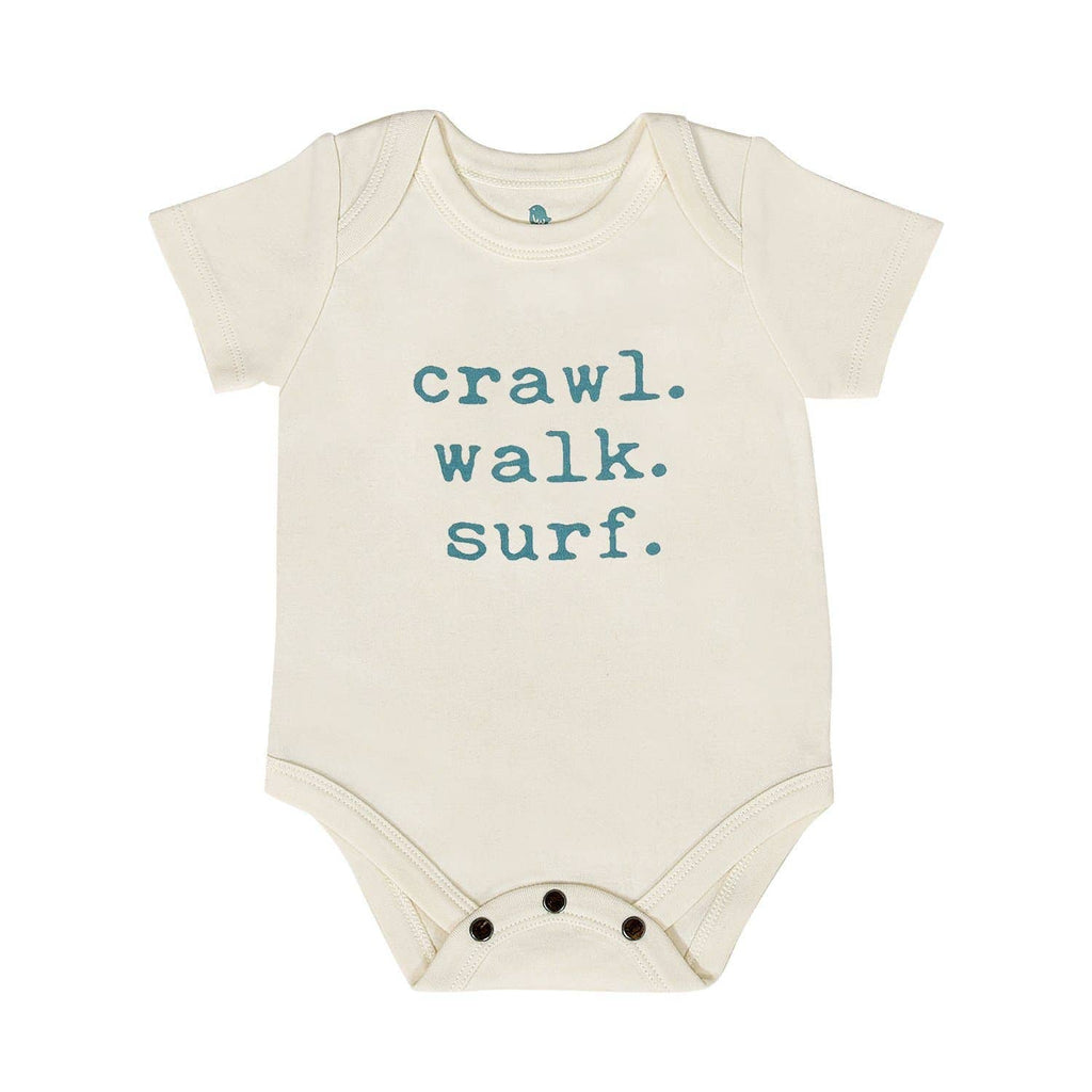 Crawl Walk Surf Baby Onesie