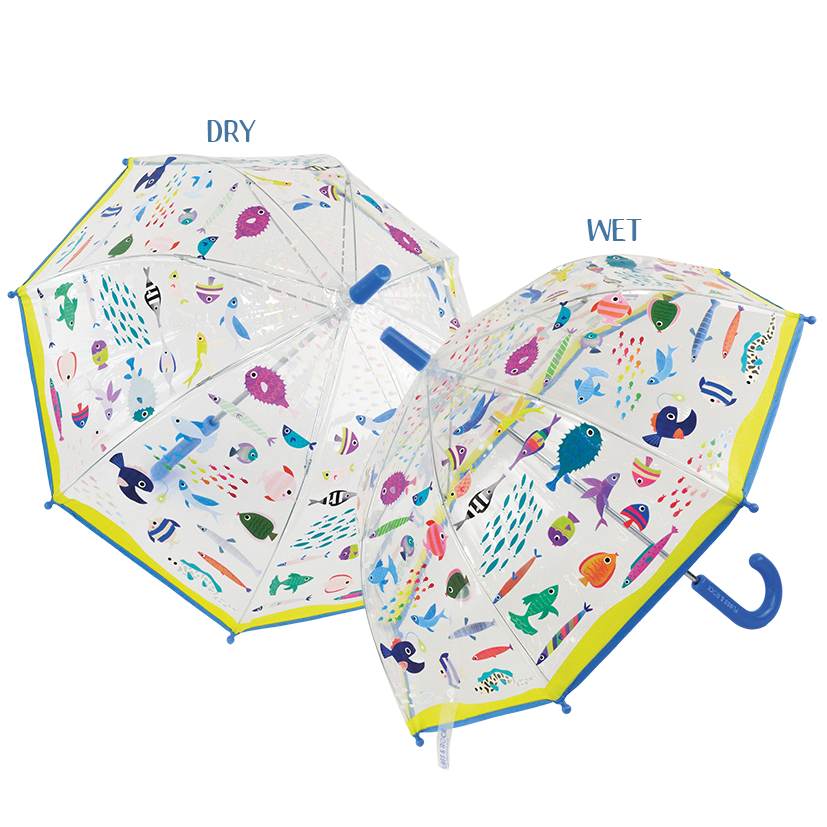 Ocean Transparent Colour Changing Umbrella