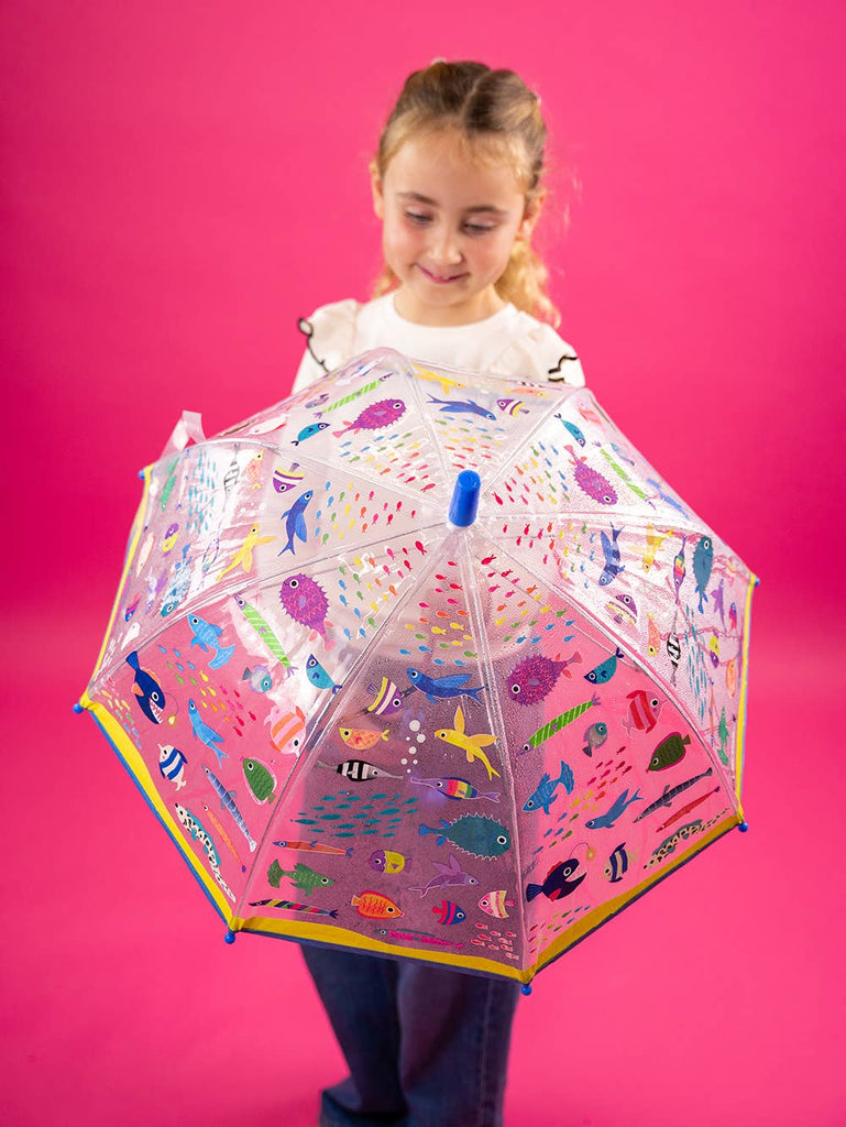 Ocean Transparent Colour Changing Umbrella