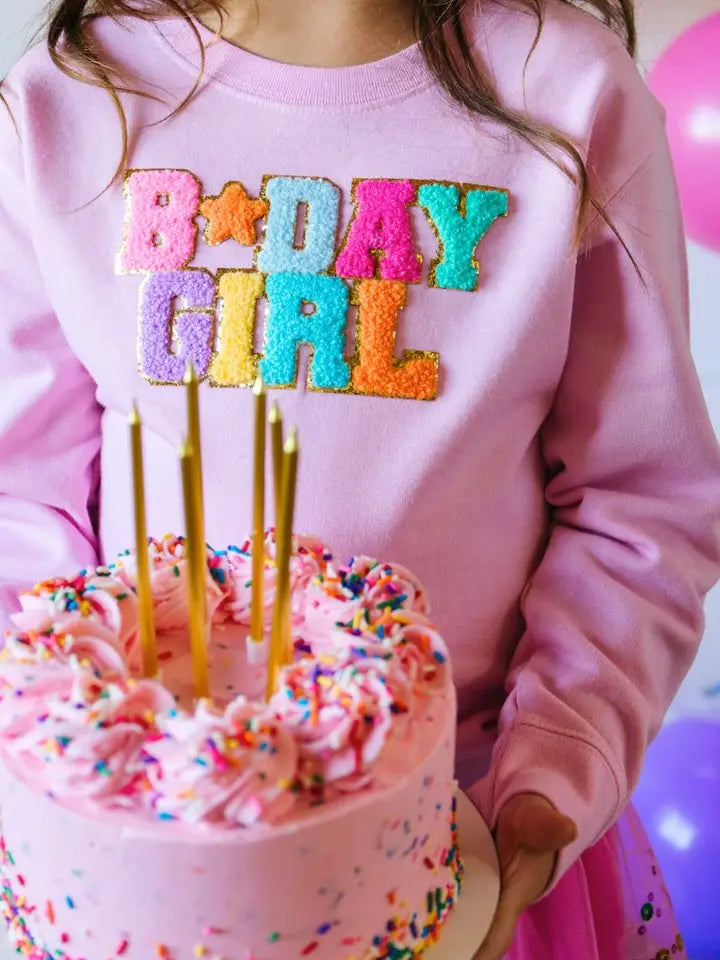 Birthday Girl Patch Sweatshirt