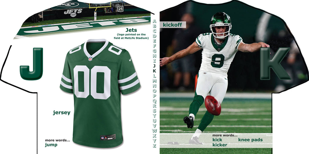New York Jets ABC - Kids Book for Football Fans
