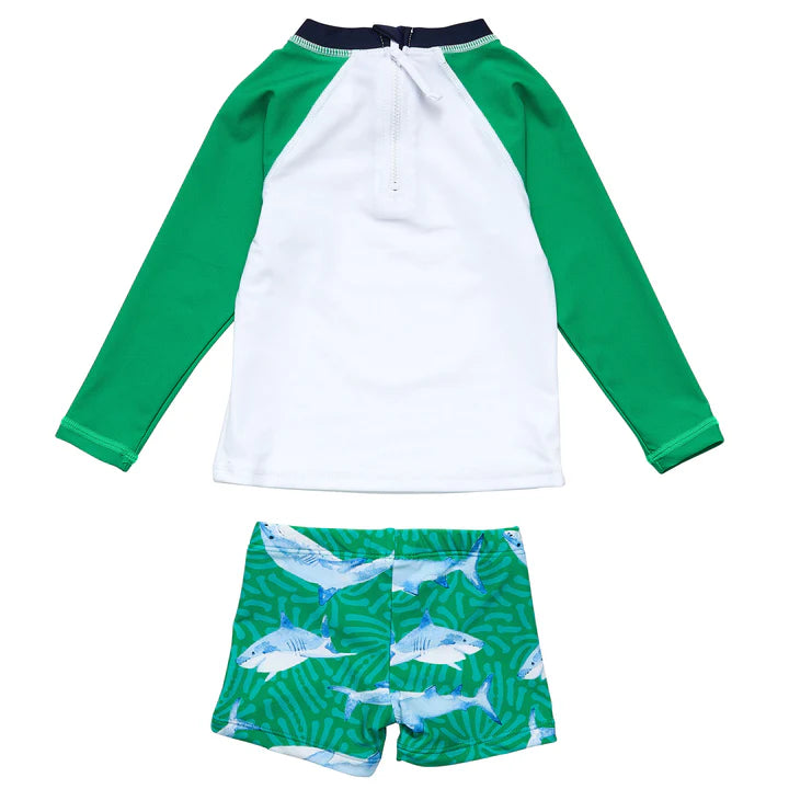 Reef Shark Long Sleeve Baby Swim Set