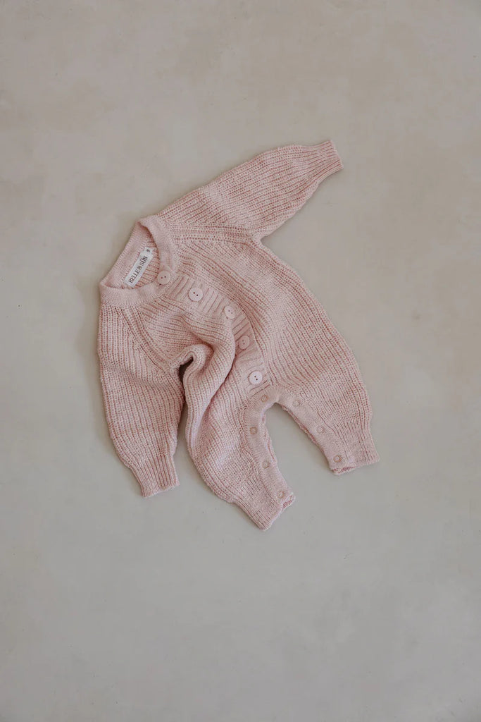 Knit Bodysuit/ Pink Salt
