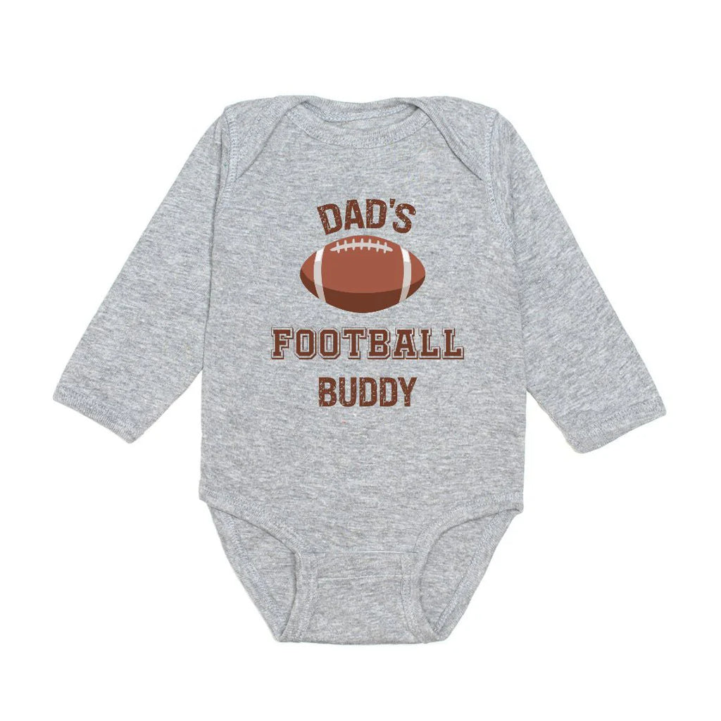 Dad's Football Buddy Grey Bodysuit