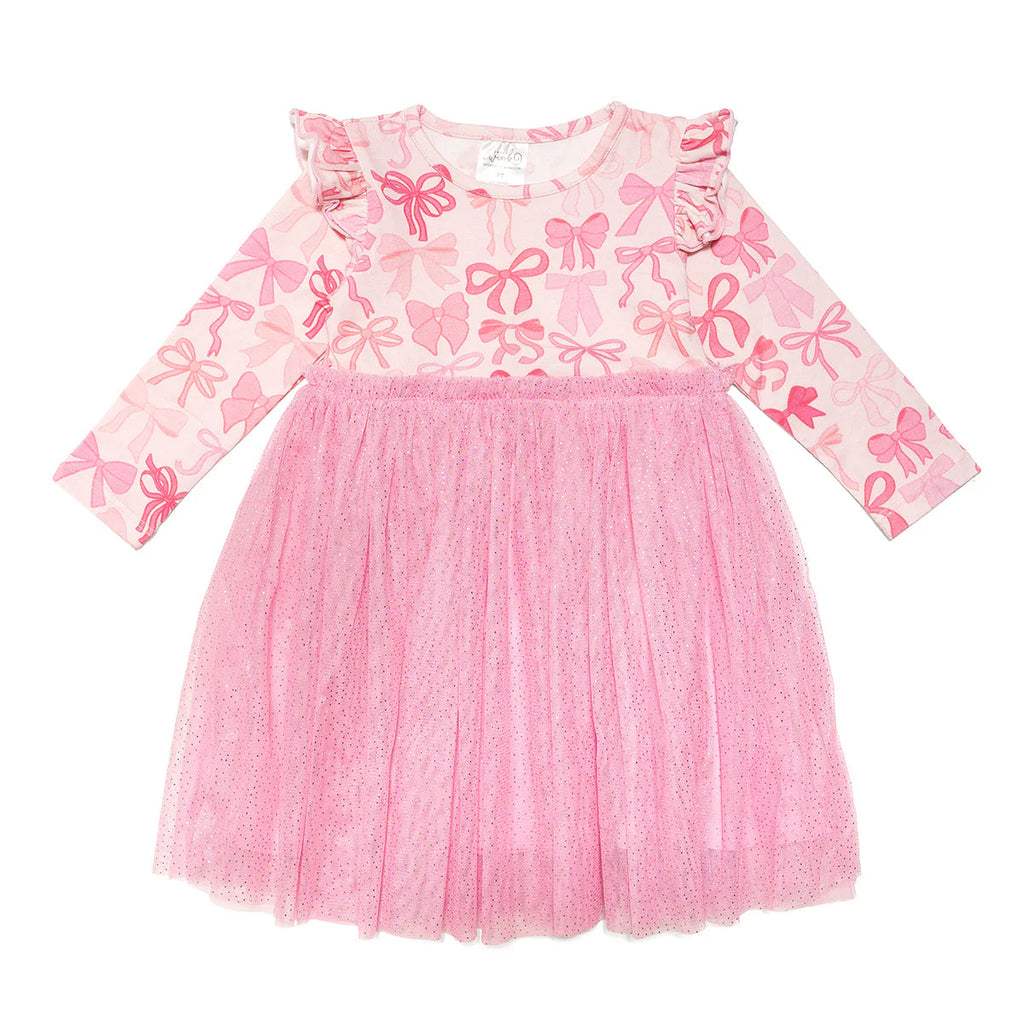Coquette Bow LS Tutu Dress