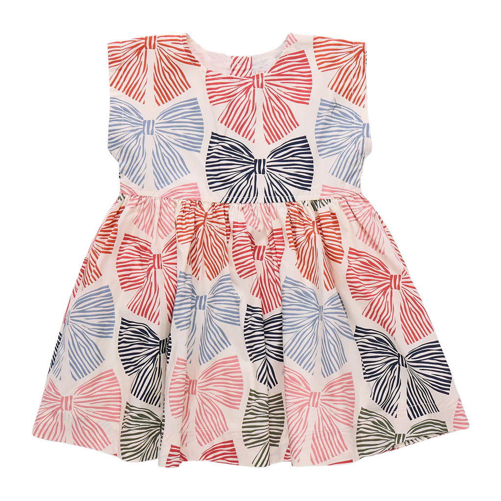Baby Girls Multi-Stripe Bows Adeline Dress Set