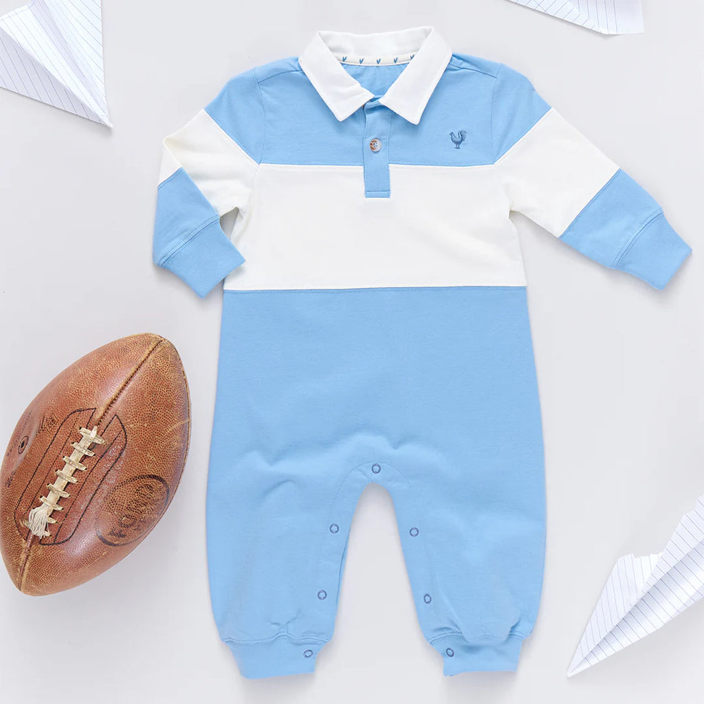 Baby Boys Albert Blue & White Jumper