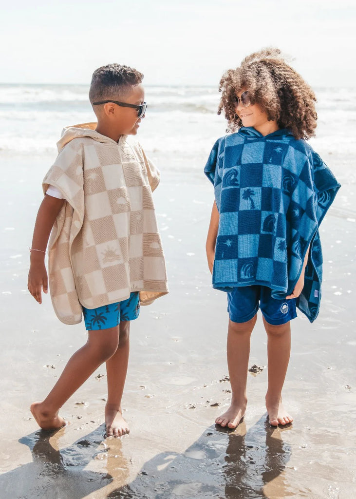 El Ray Wave Poncho Navy