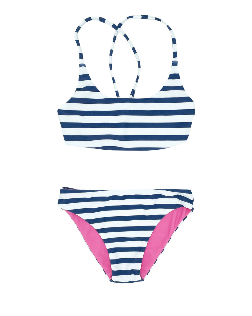 Seaside Stripe Wavely Reversible Bikini