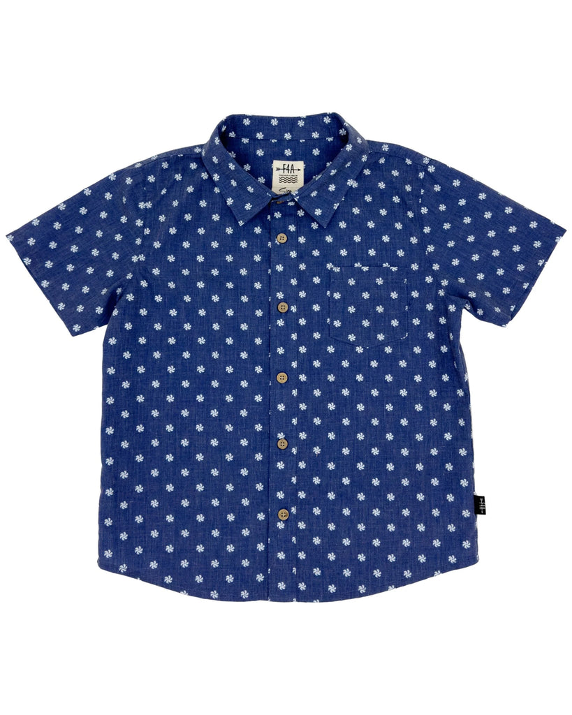 Twilight Flower Dial Button Down Shirt