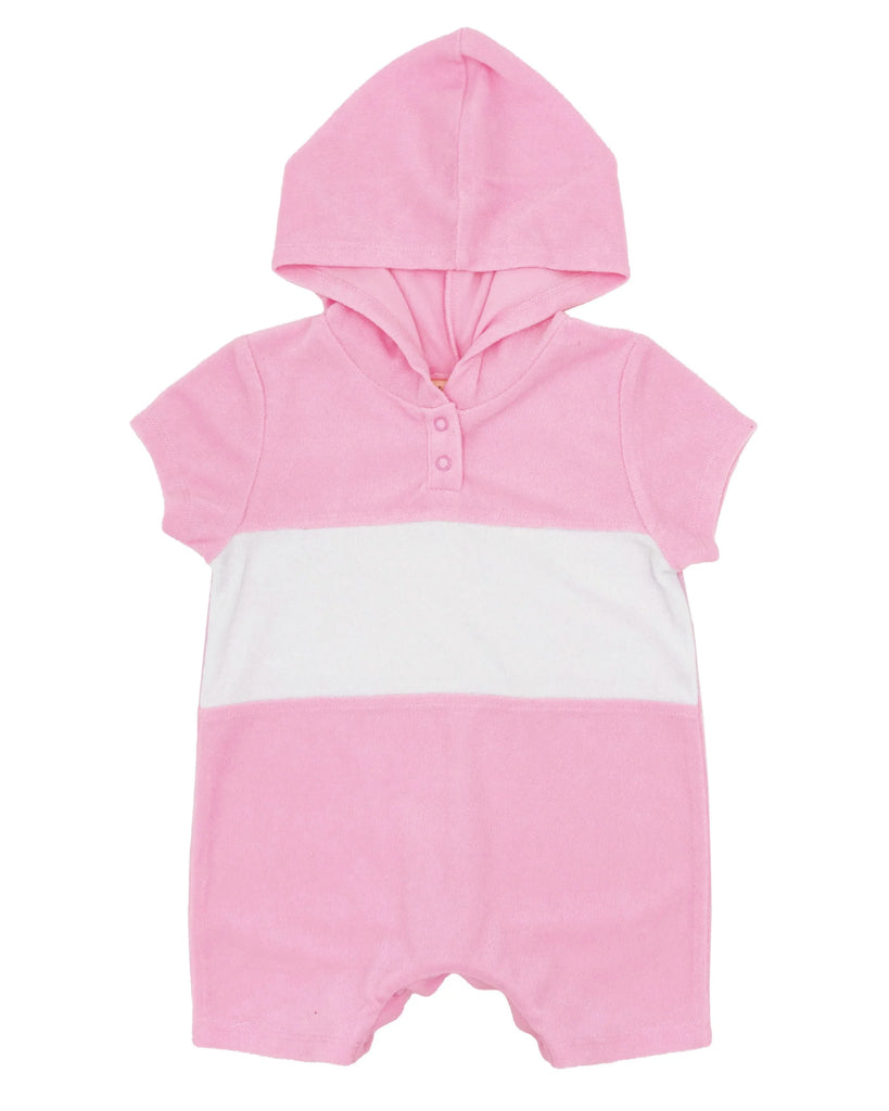 Fairy Tale Pink Finn Baby Hooded Romper