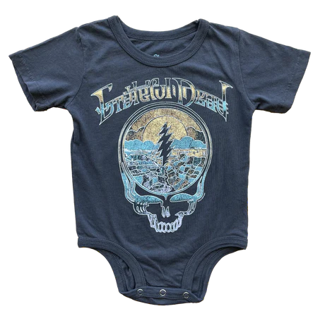 Grateful Dead Vintage Black Onesie